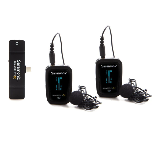 Saramonic Blink 500 ProX B6 İkili Kablosuz Yaka Mikrofonu ürün görseli 1