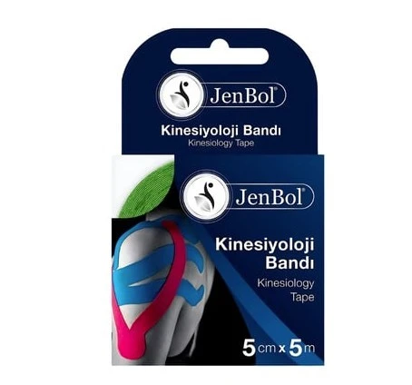 Jenbol Kinesiology Tape Ağrı Bandı 5 cm x 5 m - Yeşil ürün görseli 1