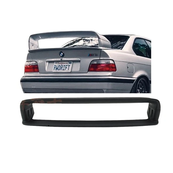 AUTOGP Bmw e36 bagaj üstü spoiler yüksek boyasız plastik ürün görseli 1
