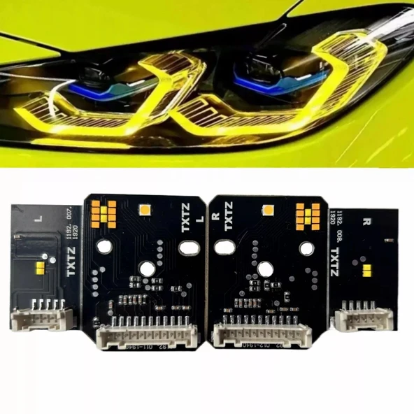 AUTOGP Bmw g22 g26 angel led modülü sarı 2019 / 2023 laser far uyumlu ürün görseli 1