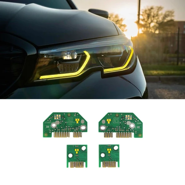 AUTOGP Bmw g20 angel led modülü sarı 2019 / 2022 drl led laser far uyumlu ürün görseli 1