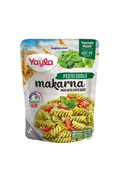 Yayla Yemek Hazır Pesto Soslu Makarna 250 Gr ürün görseli 1