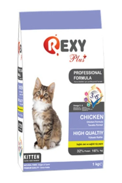 Rexy Yavru Kedi Kuru Maması Tavuk Etli 1 Kg ürün görseli 1