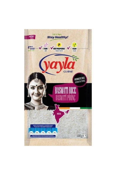 Yayla Gurme Basmati Pirinç 500 Gr ürün görseli 1