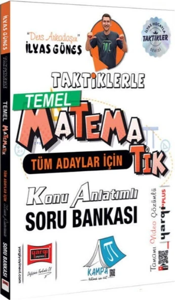 Tüm Adaylar İçin Taktiklerle Temel Matematik Konu Anlatımlı Soru Bankası Yargı Yayınları ürün görseli 1