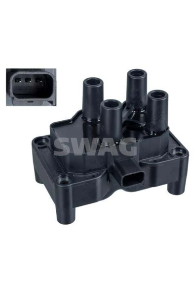 SWAG 50937555 Atesleme Bobını Focus I.ıı.ııı 1.4.1.6 Fıesta Cmax Fusıon Mondeo Iı.ııı Volvo C30 S40 Iı Zetec ürün görseli 1