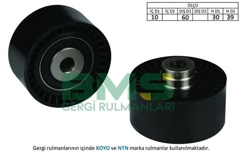 Bms 186 EKSANTRİK GERGİ RULMANI P206-306-307-406-407-EXPERT-BERLINGO-JUMP ürün görseli 1