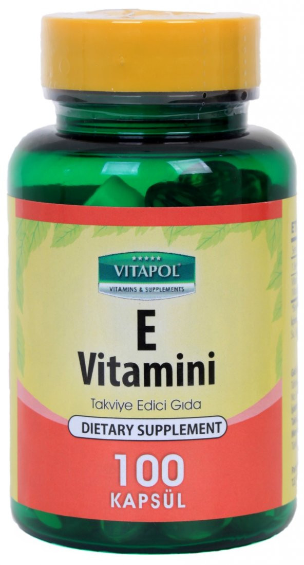 Vitapol E Vitamini 400 Iu 268 Mg 100 Kapsül Vitamin E ürün görseli 1