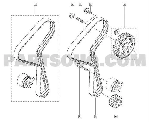 RENAULT 8200778847 Eksantrik Mil Saplaması Kangoo CLIO K9K ürün görseli 1