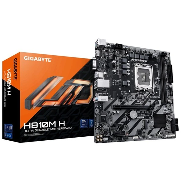 GIGABYTE H810M H DDR5 HDMI-TYPEC PCIE 4.0 1851P mATX ürün görseli 1