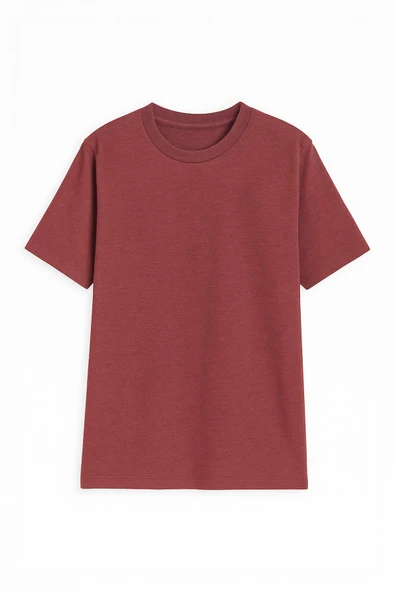 Kadın %100 Pamuk Basic T-shirt - Resim 11