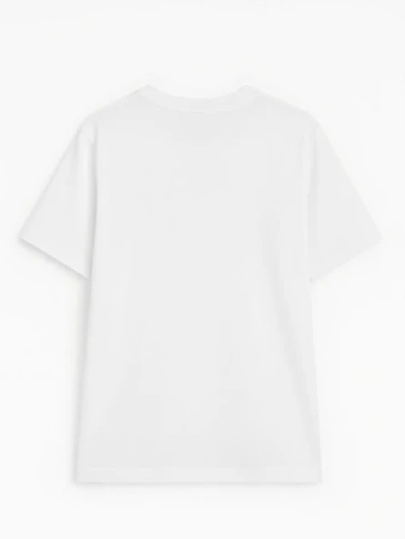 Kadın %100 Pamuk Basic T-shirt - Resim 5
