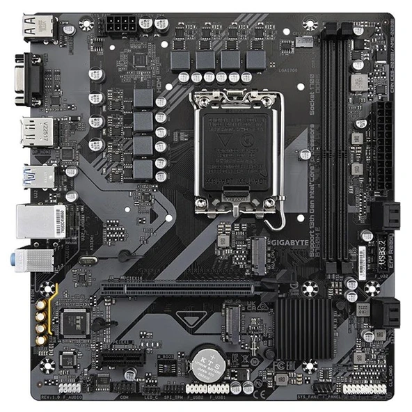 GIGABYTE B760M E DDR5 HDMI-DP PCIE 4.0 1700P mATX - Resim 2