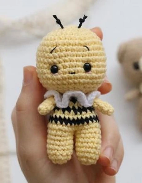 7'Lİ MİNİK AMİGURUMİ OYUNCAK SETİ - Resim 2