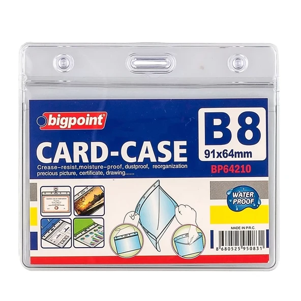 Bigpoint BP642 Kilitli Kart Poşeti Yatay 91x64mm (10 lu) ürün görseli 1