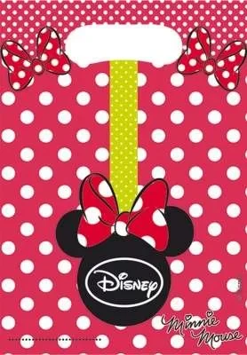 Minnie Mouse Puanlı Hediye Poşeti 6 Adet ürün görseli 1