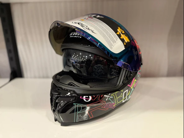 KASK SWAY SW 867 PERİ Colorful Full Face - Resim 2