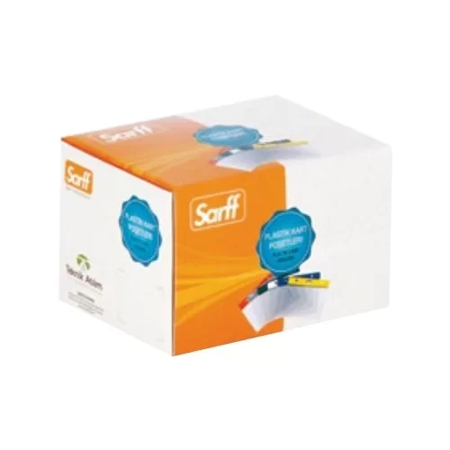 Sarff Dikey Kart Poşeti Şeffaf (100 lü Kutu) ürün görseli 1
