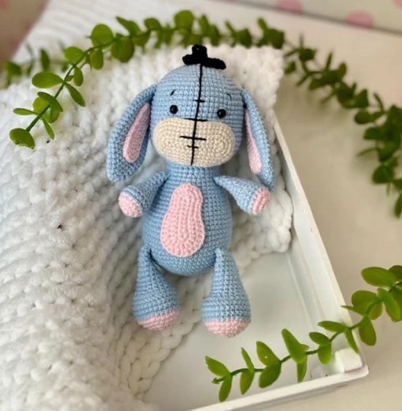 AMİGURUMİ EEYORE OYUNCAK ürün görseli 1