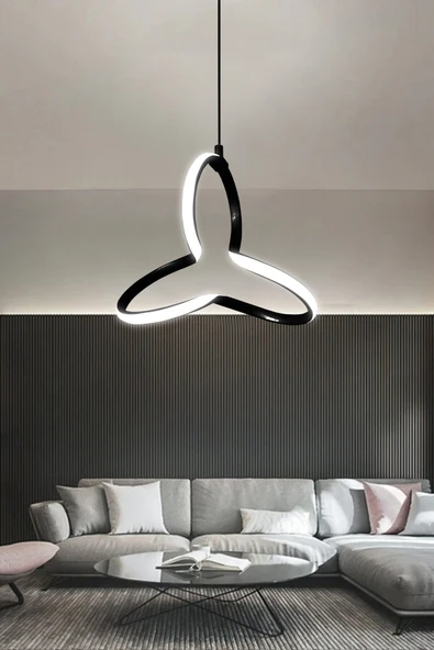 Yonca Modern Sarkıt Led Avize 1 Yıl Garantili - Resim 6