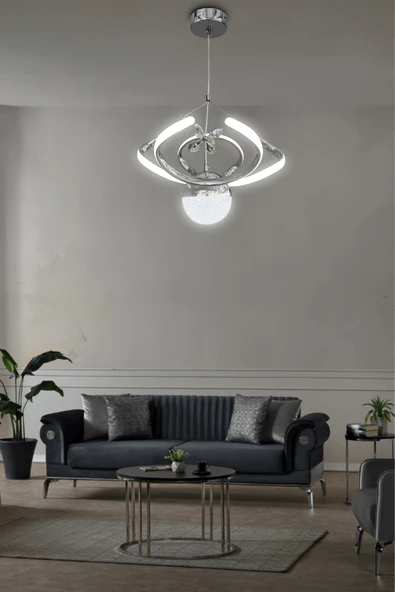 Dron Tek Top 2 modern Sarkıt Led Avize - Resim 9