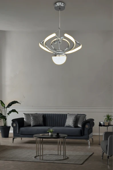 Dron Tek Top 2 modern Sarkıt Led Avize - Resim 10