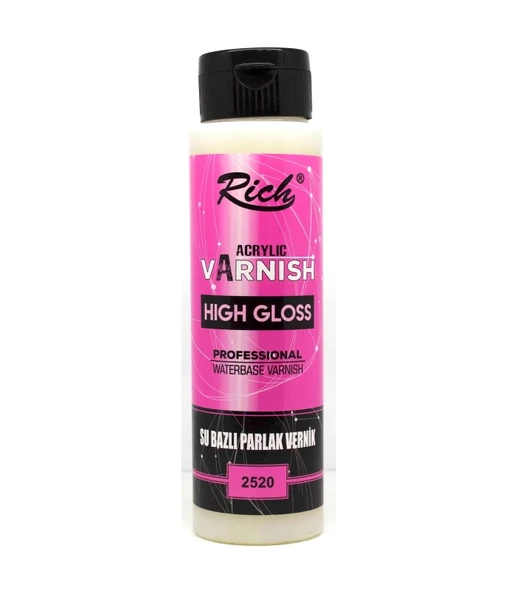 Rich High Gloss Su Bazli Parlak Vernik 500 cc ürün görseli 1