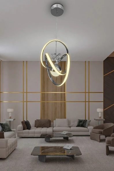 İmza Toplu Modern Sarkıt Led Avize - Resim 6