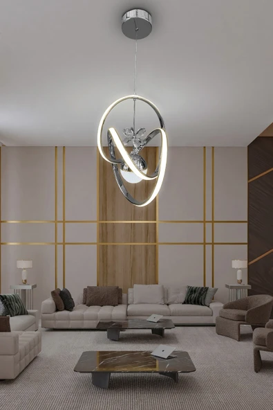 İmza Toplu Modern Sarkıt Led Avize - Resim 2