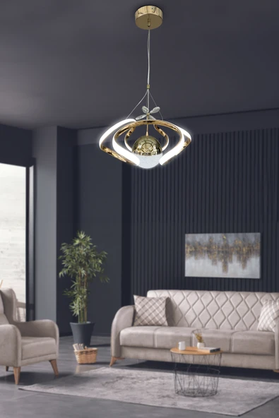 Dron Tek Top 2 modern Sarkıt Led Avize - Resim 2