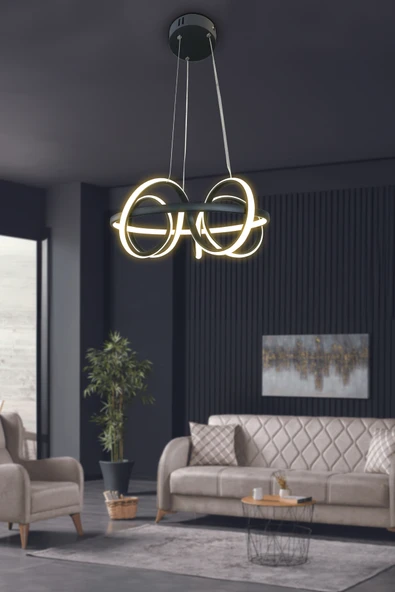 Kuzey Kıvrım Modern Sarkıt Led Avize - Resim 4