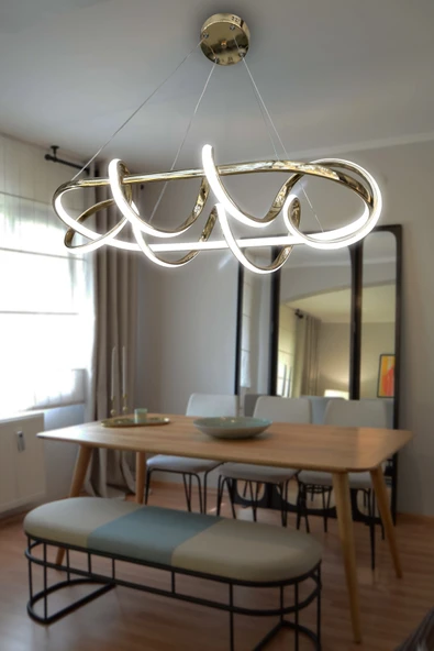 Kuzey Kıvrım Masaüstü Led Avize - Resim 5