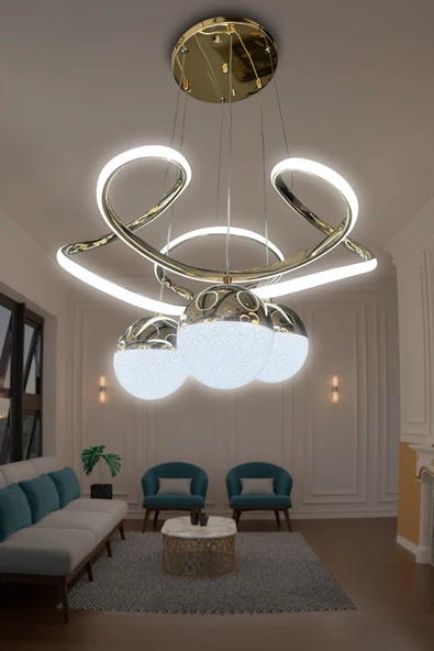 Dron 3 Toplu Led Avize - Resim 2