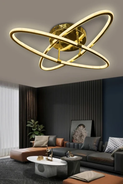 Atom 2'li Çift Yönlü İthal Modern Yüksek Işık Güclü Led Avize ürün görseli 1