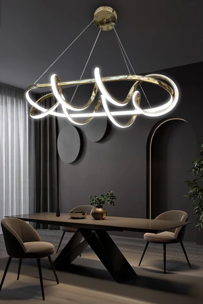 Kuzey Kıvrım Masaüstü Led Avize - Resim 6