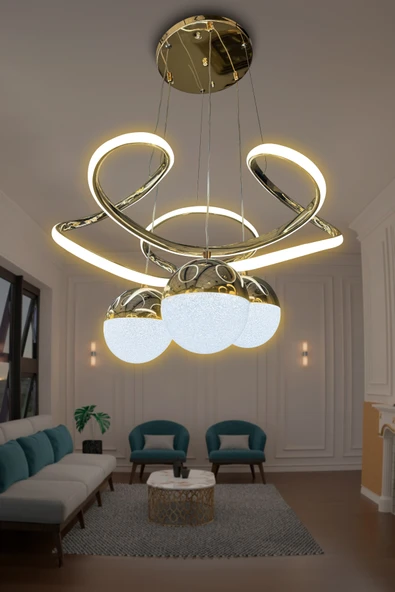Dron 3 Toplu Led Avize - Resim 7