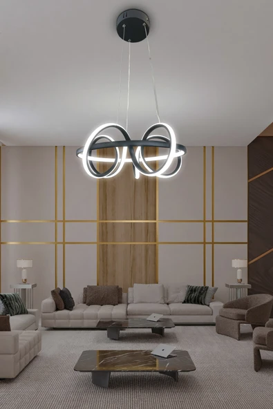 Kuzey Kıvrım Modern Sarkıt Led Avize - Resim 6