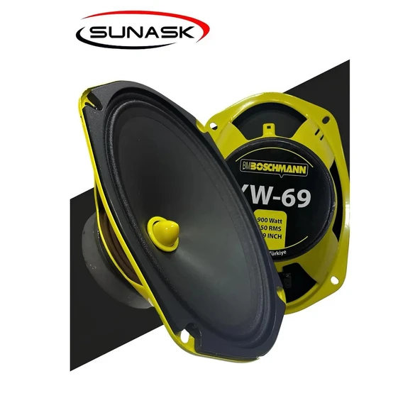 PTTAVM: BOSCHMANN XW-69-900WMAX-150W RMS-6''X9''-OVAL MİDRANGE