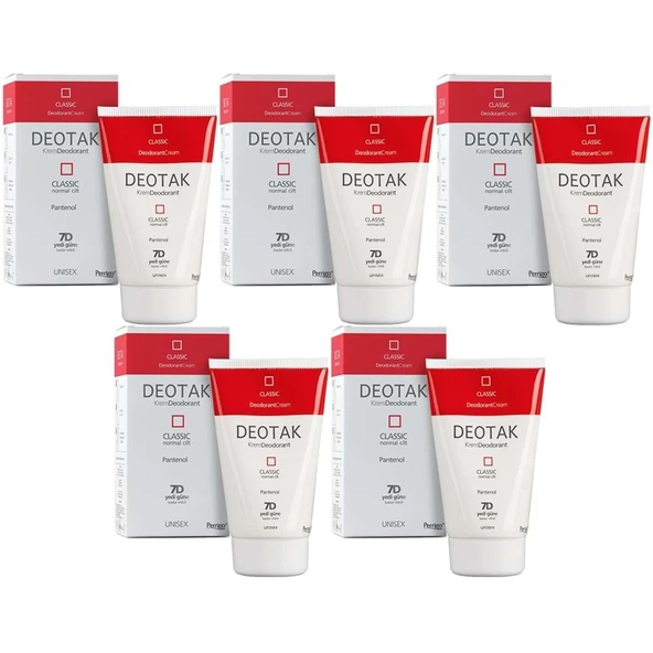 Deotak Krem Deodorant Unisex 35ML Classic (Normal Cilt) (5 Li Set) ürün görseli 1