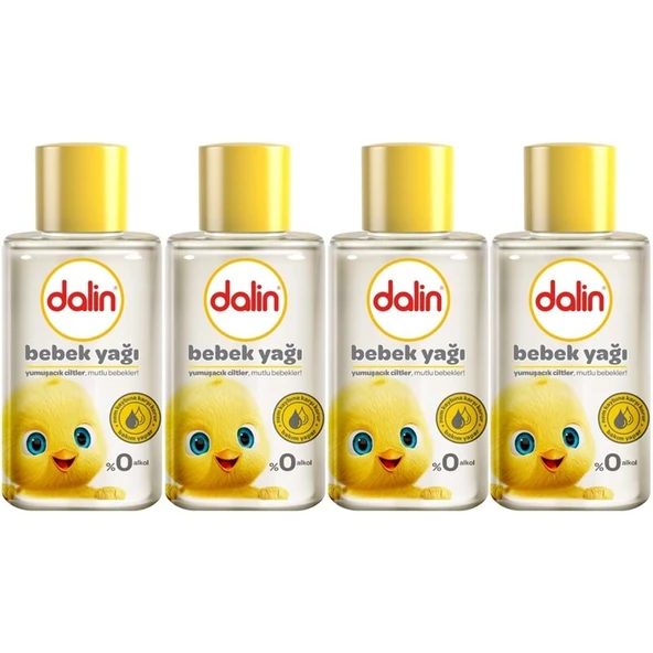 Dalin Bebek Yağı 50ML Klasik Mini (4 Lü Set) ürün görseli 1