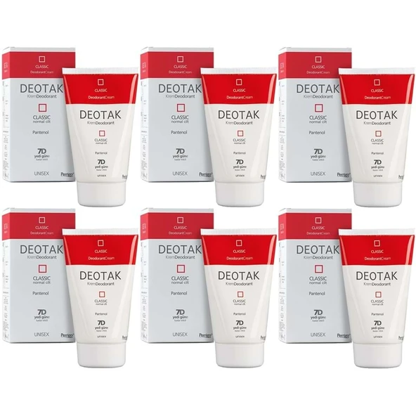 Deotak Krem Deodorant Unisex 35ML Classic (Normal Cilt) (6 Lı Set) ürün görseli 1