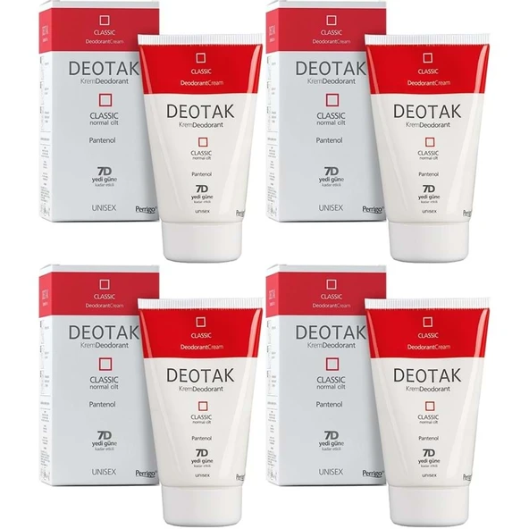 Deotak Krem Deodorant Unisex 35ML Classic (Normal Cilt) (4 Lü Set) ürün görseli 1