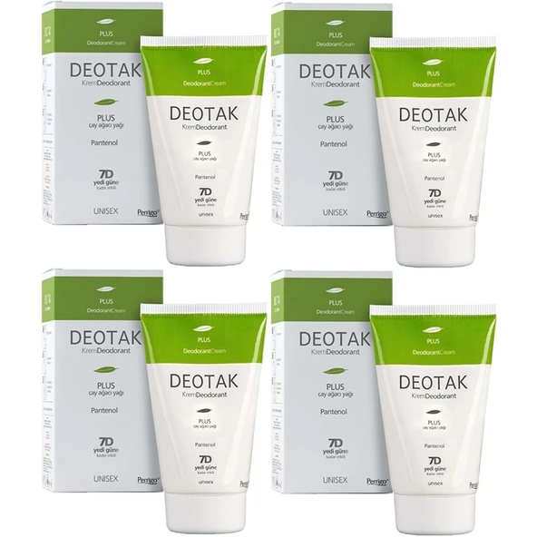 Deotak Krem Deodorant Unisex 35ML Plus (Çay Ağaçı Yağı) (4 Lü Set) ürün görseli 1
