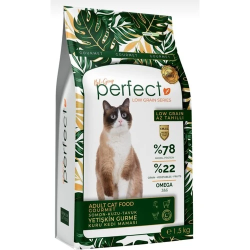 Perfect Az Tahıllı Yetişkin Gurme Kedi Maması 1.5 kg ürün görseli 1