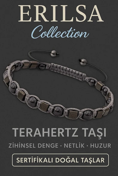 Sertifikalı Terahertz Doğal Taş Bileklik – Zihinsel Netlik ve Enerji Dengeleyici Şıklık ürün görseli 1