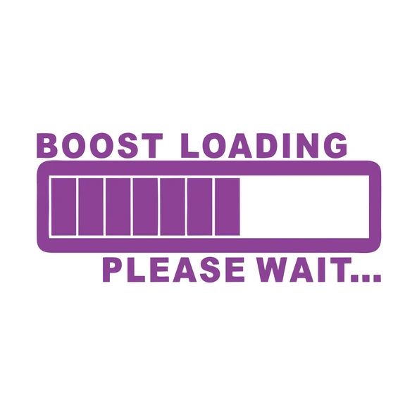 Boost Loading Araba Sticker 17x17 Cm Mor ürün görseli 1