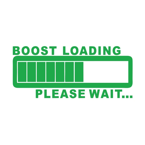 Boost Loading Araba Sticker 17x17 Cm Yeşil ürün görseli 1