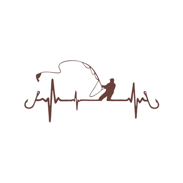 Balıkçılık Araba Sticker 17x17 Cm Kahverengi ürün görseli 1