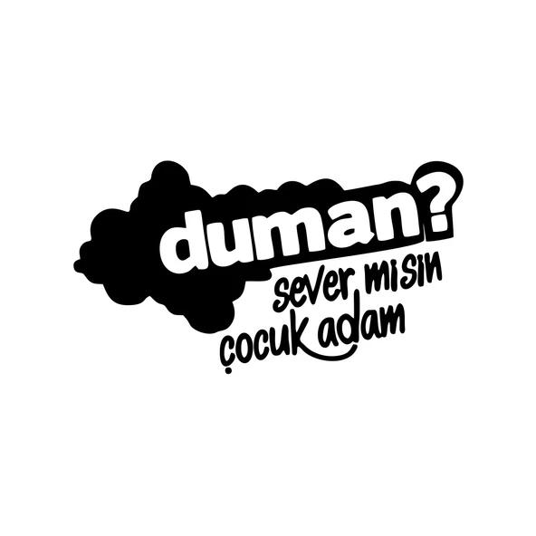 Duman Sever Misin Çocuk Adam Araba Sticker 17x17 Cm Siyah ürün görseli 1