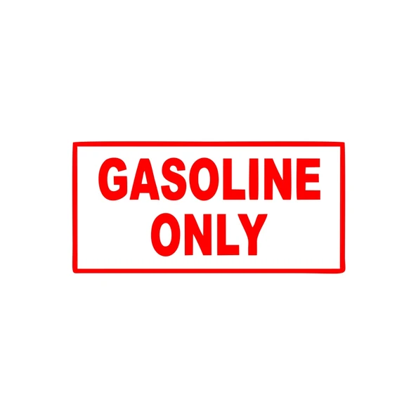 Gasoline Only Araba Sticker 17x17 Cm Kırmızı ürün görseli 1